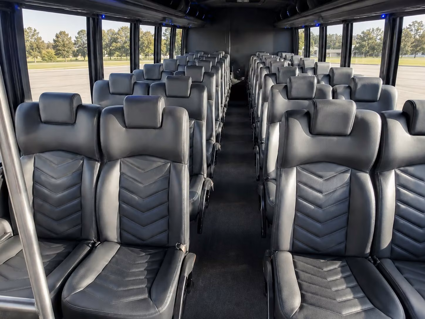 15 passenger minibus interior