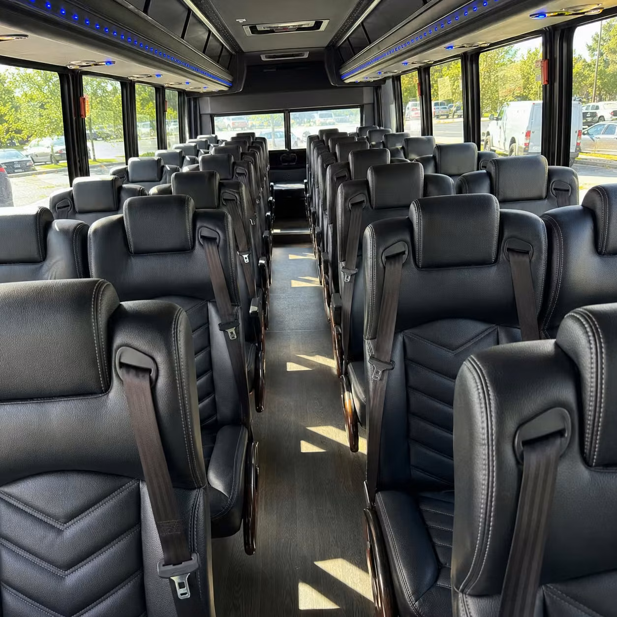 25 passenger minibus inside