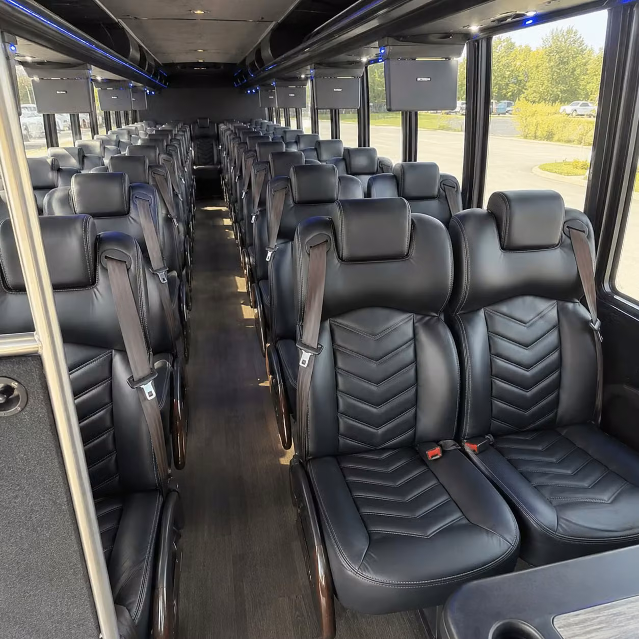 28 passenger minibus interior