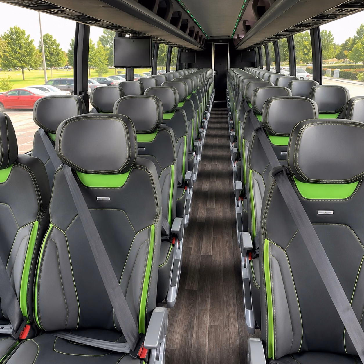 deerfield beach charter bus rental interior
