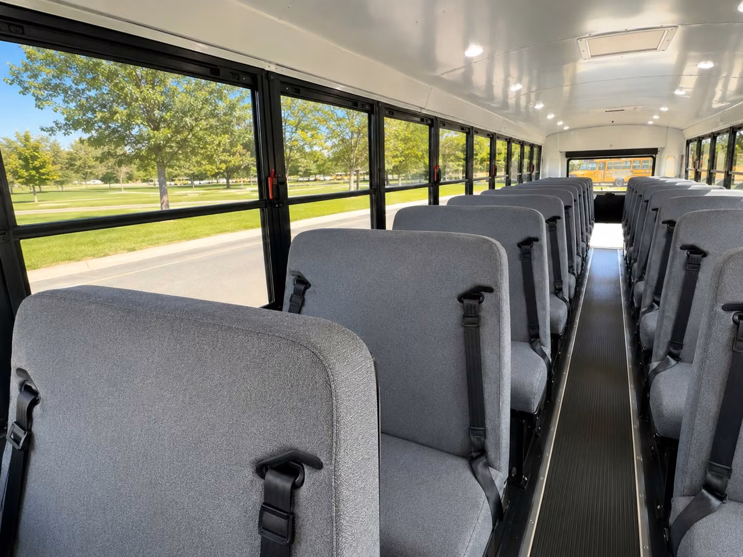 school bus inside