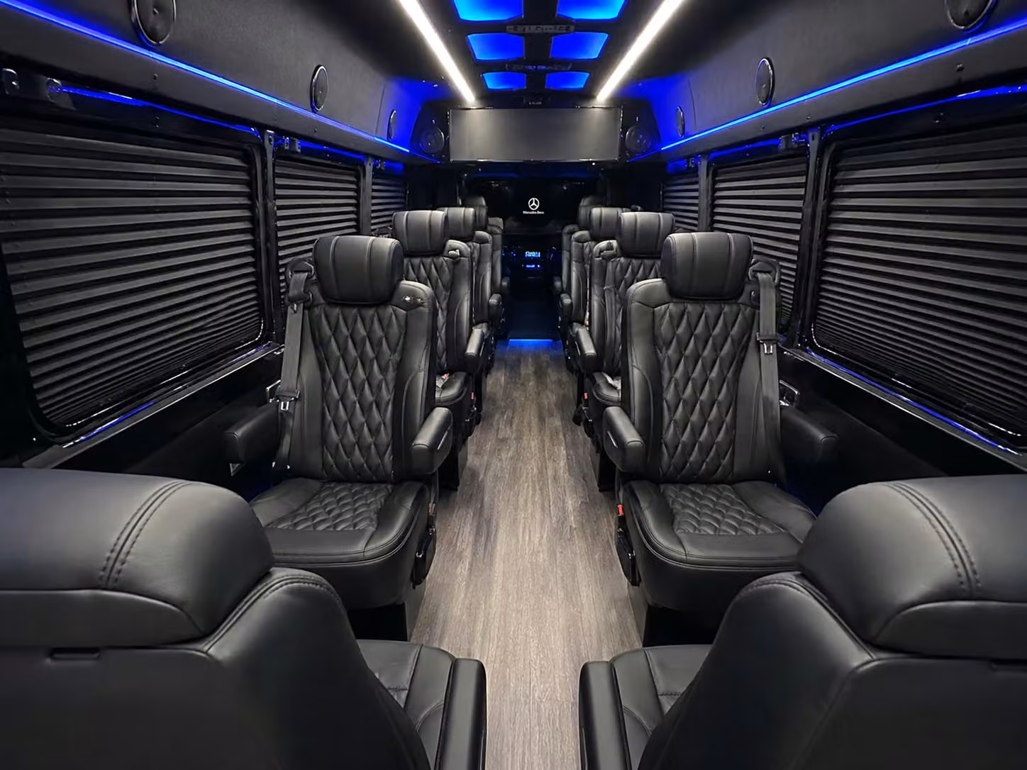 sprinter van with driver inside